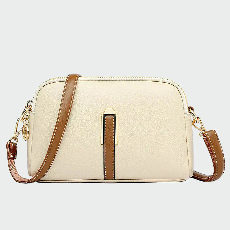 Elegante bolso de hombro de cuero