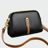 Elegante bolso de hombro de cuero