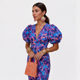 Lília - Vestido Tropical Fuego