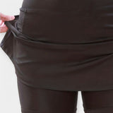 Shorts de Cintura Alta con Falda