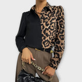 Valentina - Camisa de Leopardo Elegante