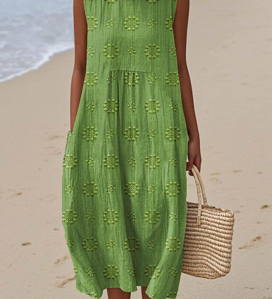 Franca - Vestido sin mangas de algodón