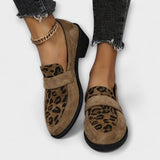 Zapatos de mujer elegantes con diseño de leopardo