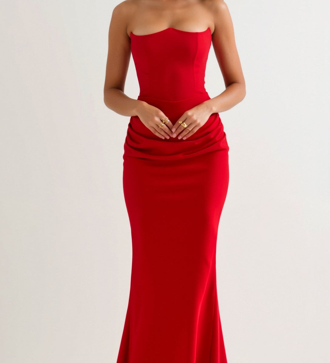 Esmeralda - Vestido Largo con Cuerpo Ajustado