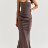 Esmeralda - Vestido Largo con Cuerpo Ajustado