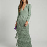 Salvia | Vestido con Borlas