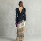 Salvia | Vestido con Borlas