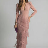 Salvia | Vestido con Borlas