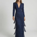 Salvia | Vestido con Borlas