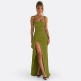 Vitória - Elegante Vestido Maxi Formal con Espalda Descubierta