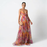 Margarida - Vestido Largo con Diseño Floral