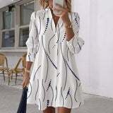 Daniela - Camisa Vestido con Diseño Geométrico