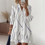 Daniela - Camisa Vestido con Diseño Geométrico