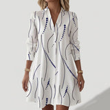 Daniela - Camisa Vestido con Diseño Geométrico