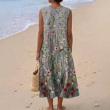 Viviana - Vestido Campestre con Bordado Floral
