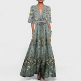 Rute - Elegante Vestido Maxi con Estampado Floral