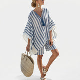 Salomé - Conjunto de Rayas con Blusa y Shorts