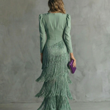 La Scintilla | Vestido Elegante Élise con Flecos