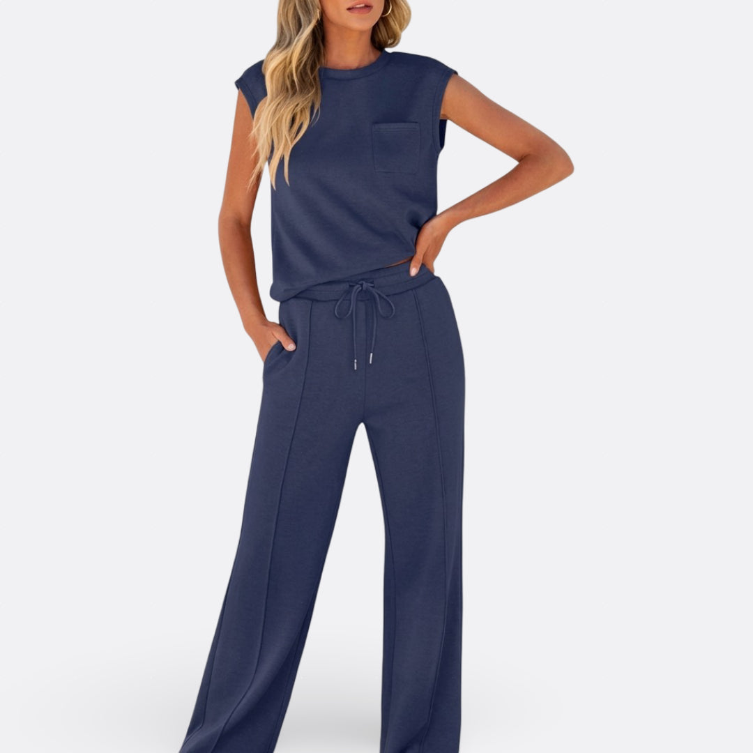 Íris - Conjunto Casual de Tejido Suave para Relax