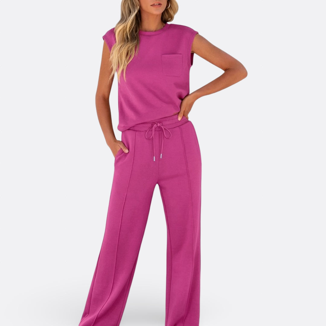 Íris - Conjunto Casual de Tejido Suave para Relax