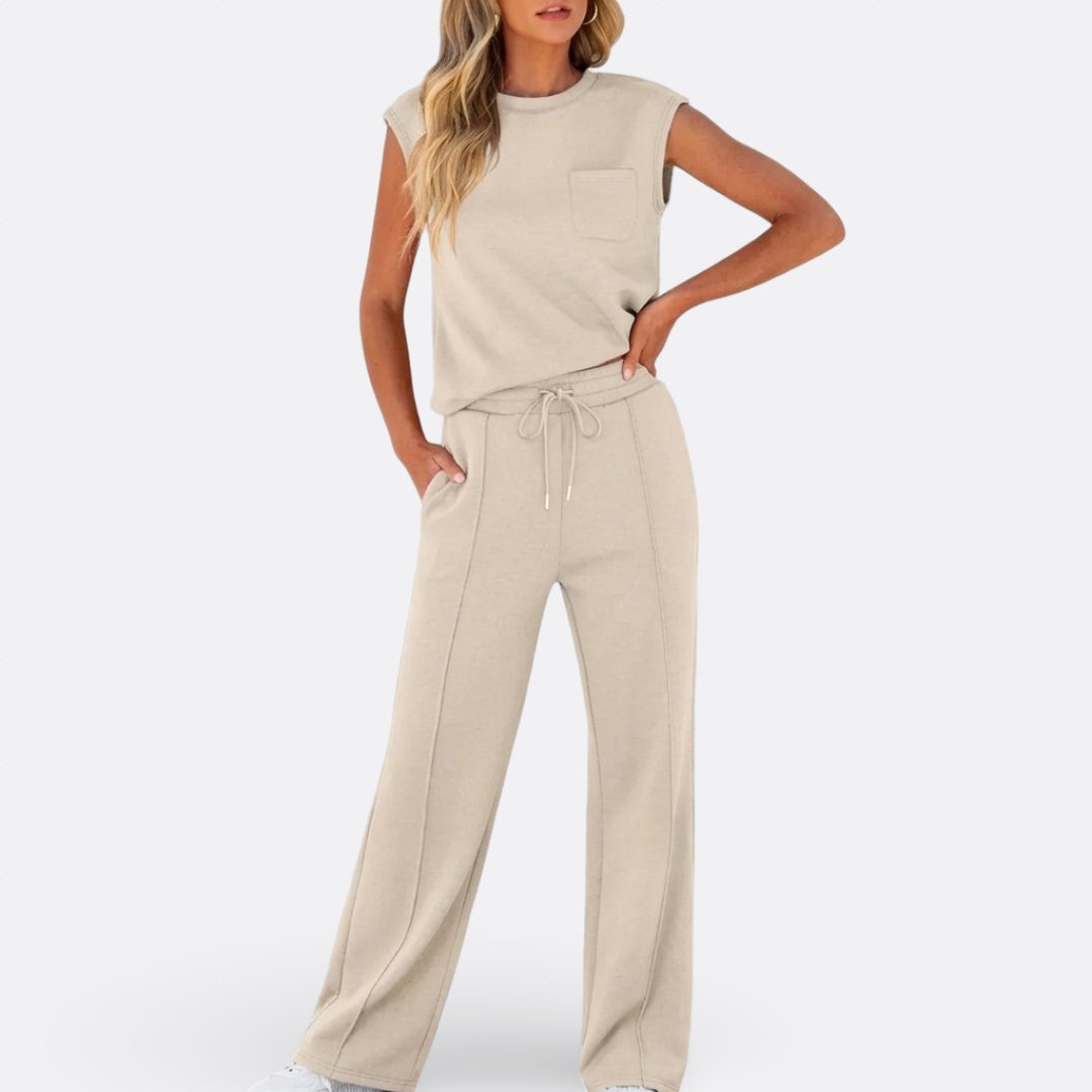 Íris - Conjunto Casual de Tejido Suave para Relax