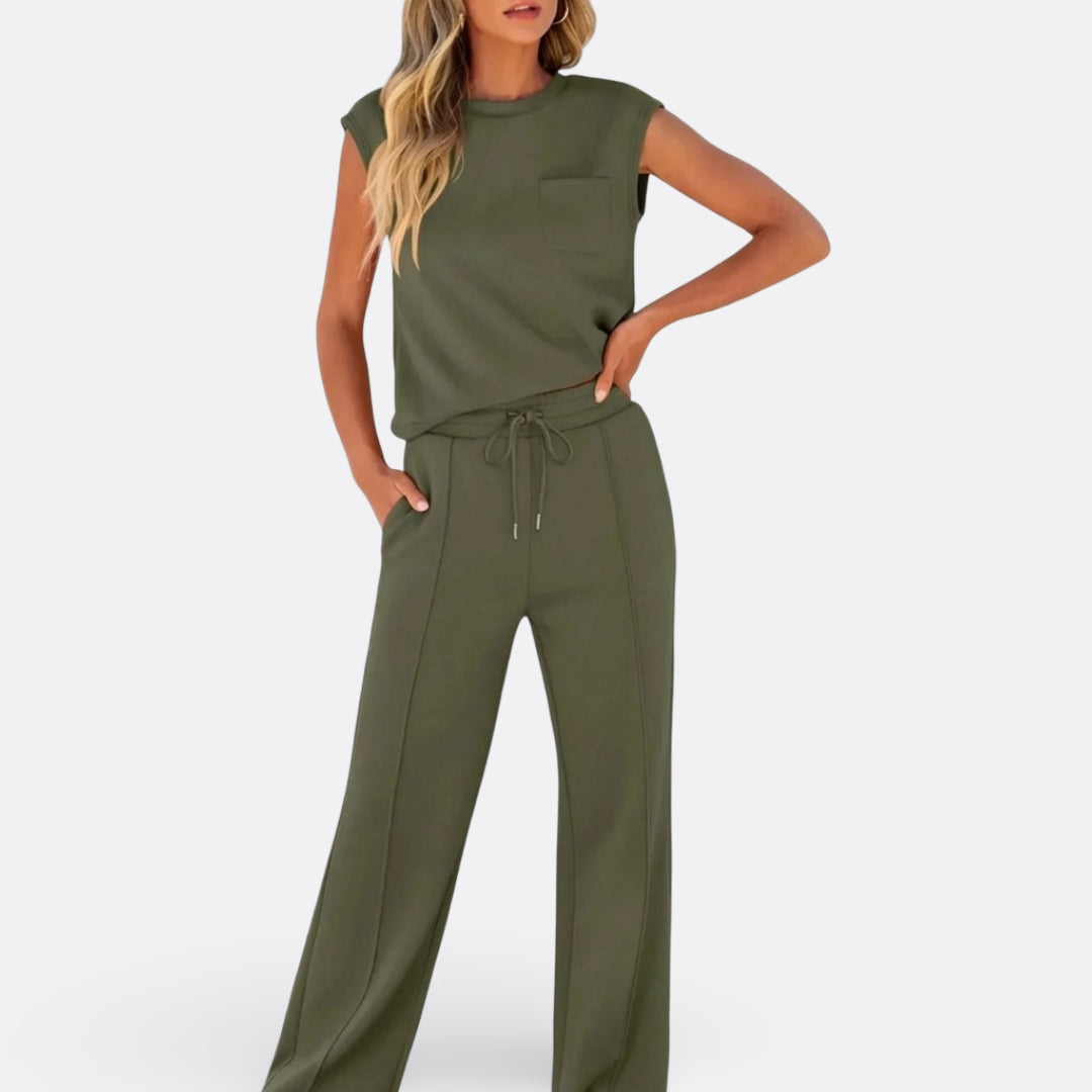 Íris - Conjunto Casual de Tejido Suave para Relax