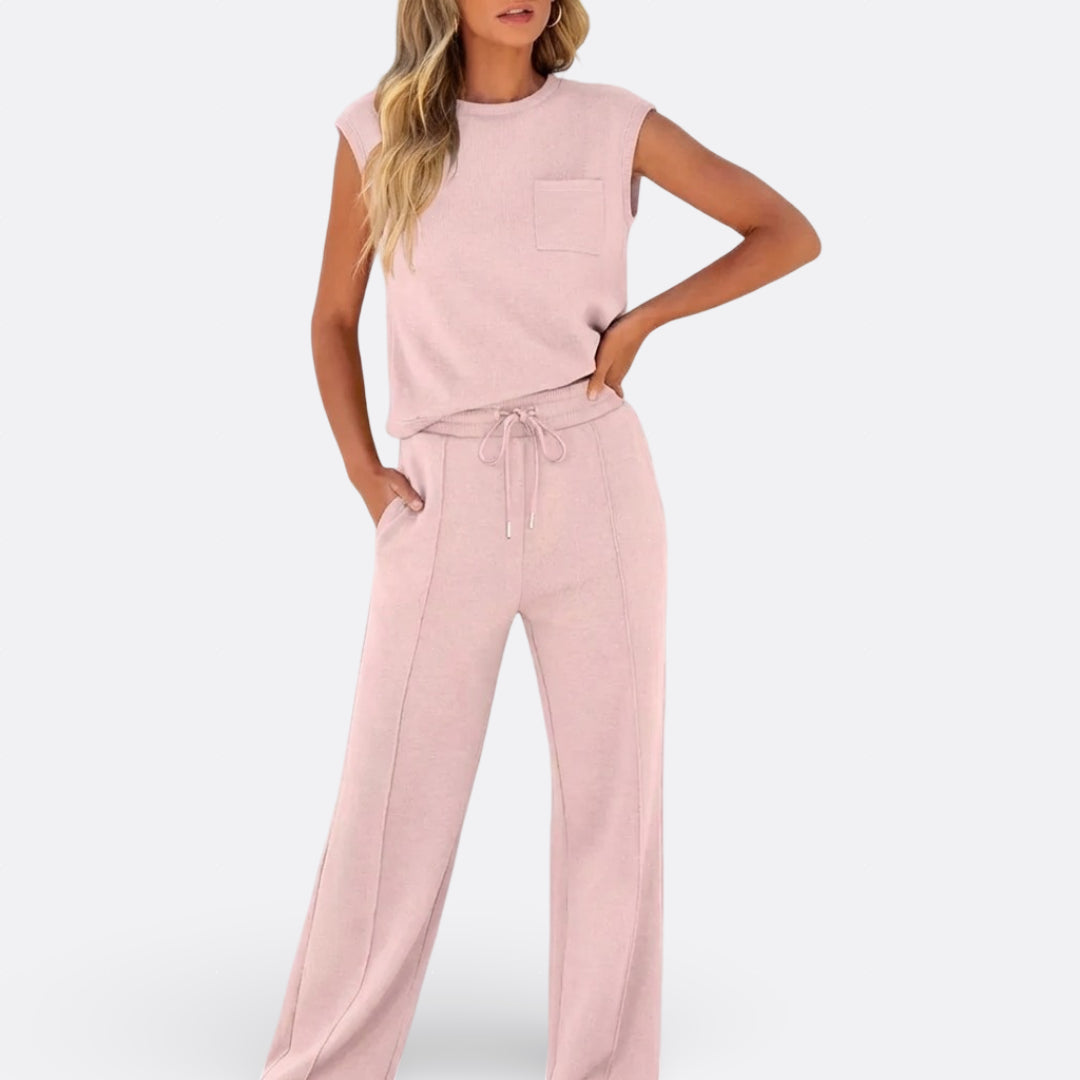 Íris - Conjunto Casual de Tejido Suave para Relax