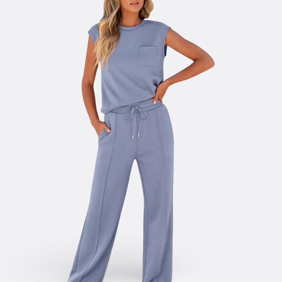 Íris - Conjunto Casual de Tejido Suave para Relax