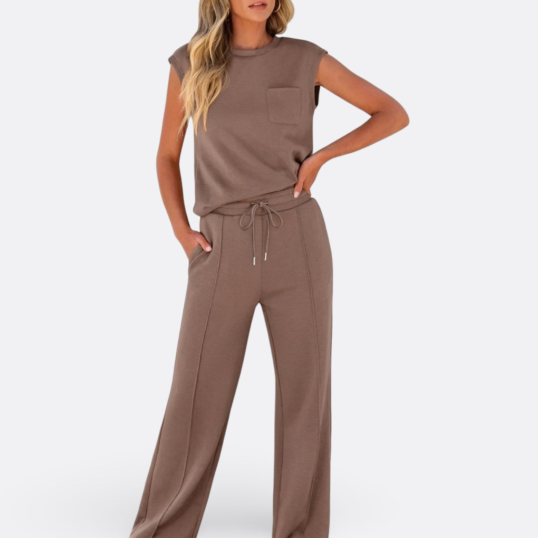 Íris - Conjunto Casual de Tejido Suave para Relax