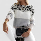 Júlia - Camiseta Casual com Estampa de Leopardo