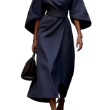 Maya™ | Vestido Chic con Mangas Abullonadas