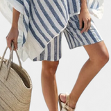 Salomé - Conjunto de Rayas con Blusa y Shorts