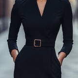 Iara - Elegante Vestido Negro Ajustado