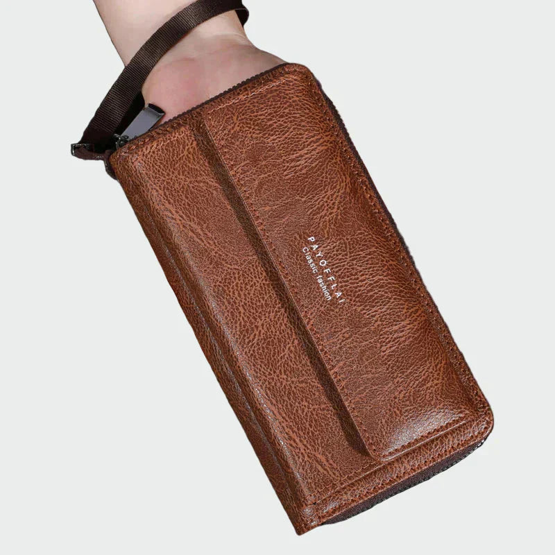 Clásica Cartera de Cuero