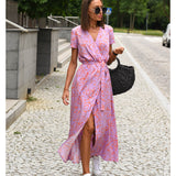 Talia™ | Elegante Bata Floral con Escote en V