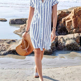 Hagar™ | Camisero Rayado Vestido