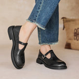 Vela - Zapatos Mary Jane de Cuero Premium