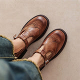 Vela - Zapatos Mary Jane de Cuero Premium