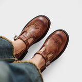 Vela - Zapatos Mary Jane de Cuero Premium