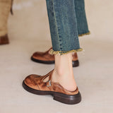 Vela - Zapatos Mary Jane de Cuero Premium