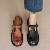 Vela - Zapatos Mary Jane de Cuero Premium