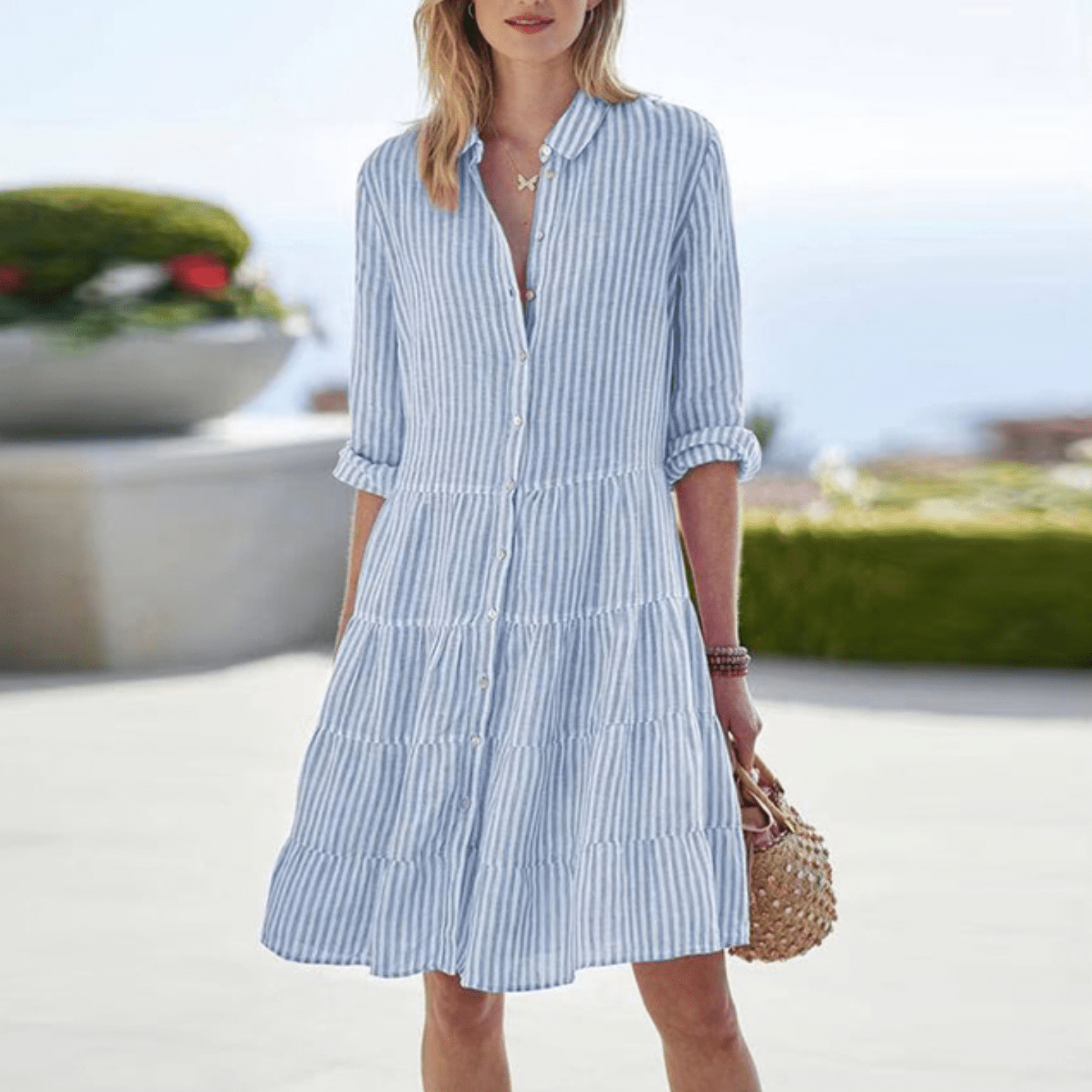Ana - Vestido de Verano Rayado