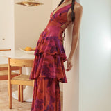 Eva | Midi Dress with Ruffles