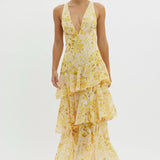 Eva | Midi Dress with Ruffles