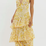 Eva | Midi Dress with Ruffles