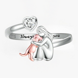 Abrazo de Perro - Anillo Rosa