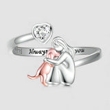 Abrazo de Perro - Anillo Rosa