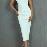 NUR™ | Vestido Midi de Espalda Descubierta