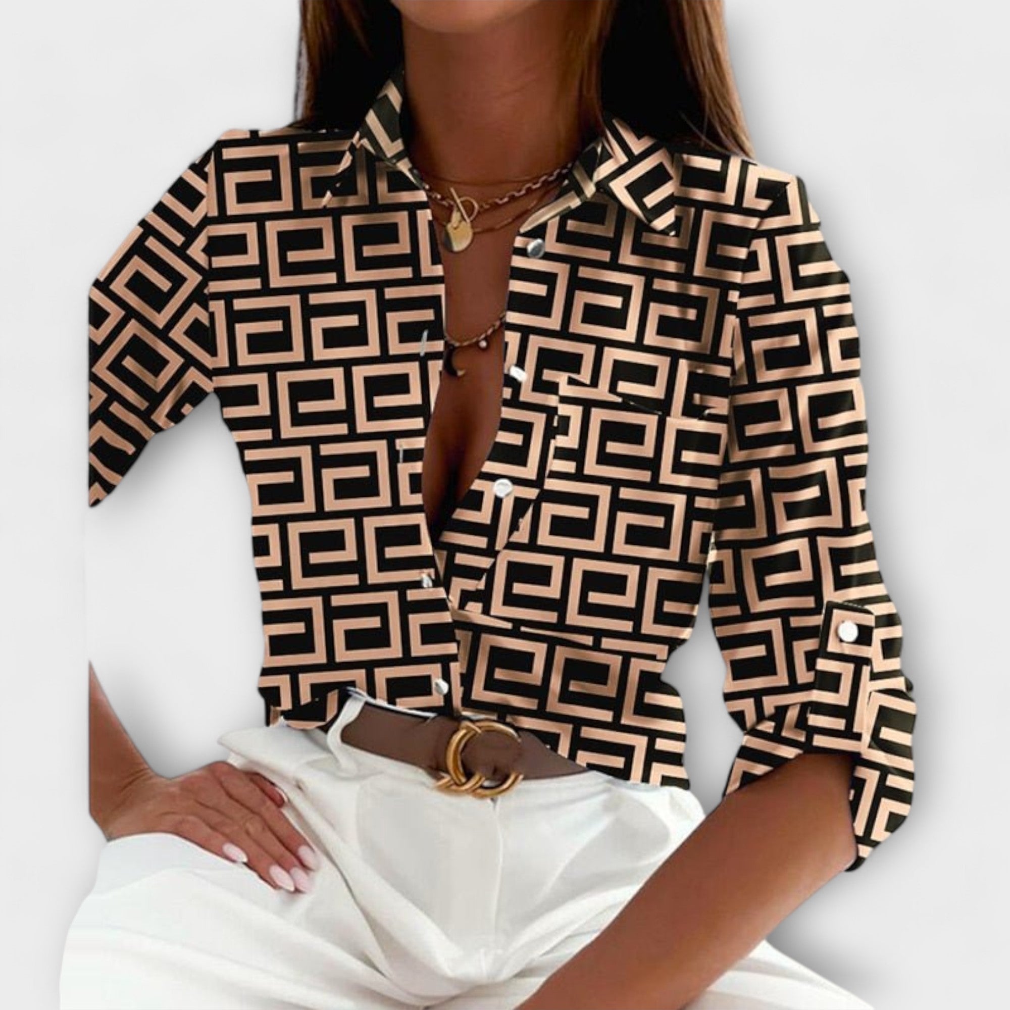 Romina - Camisa de Cuello Clásico