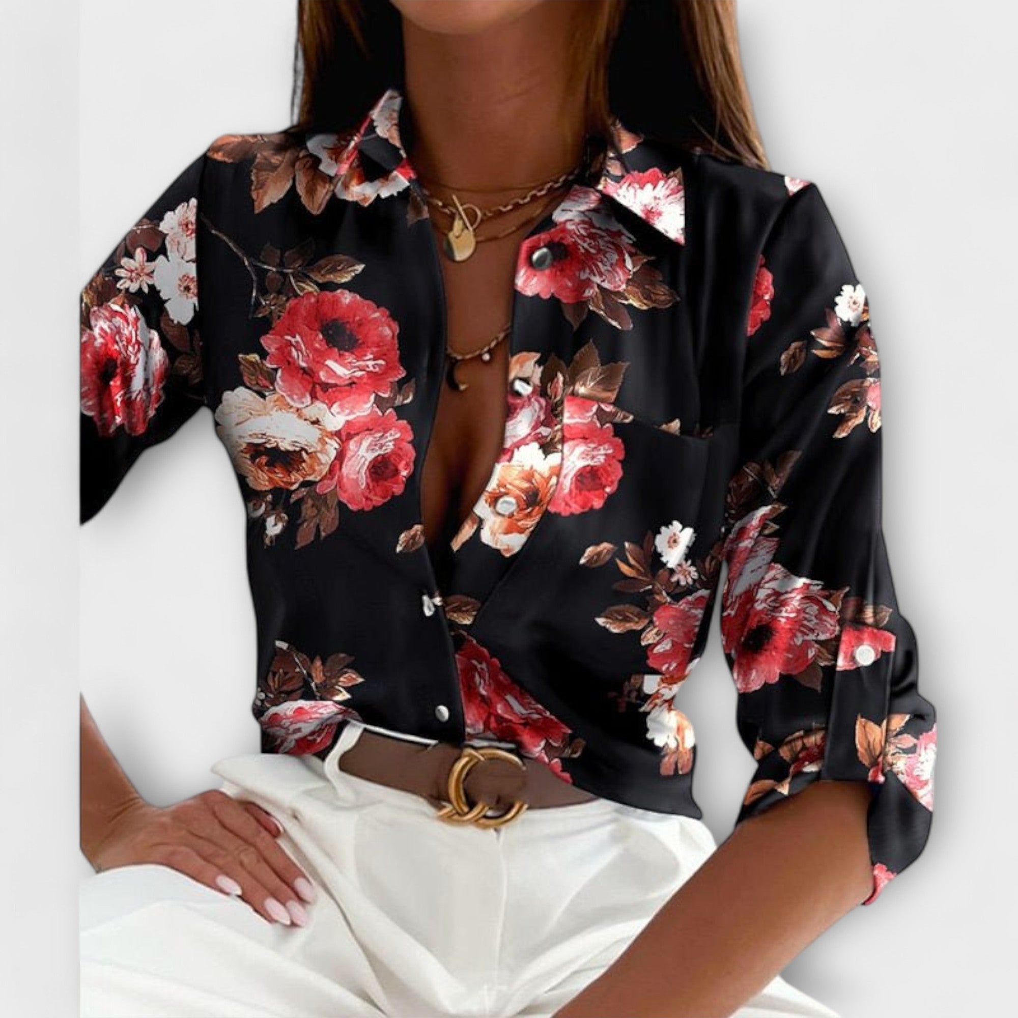 Romina - Camisa de Cuello Clásico